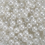 Korale Akrylowe Perłowe 8 mm ( 0,5 kg ) Białe