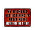 Metalowy znak Retro Tablica Vintage do baru Pubu domu, biura,