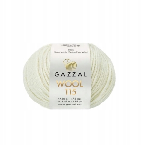 Włóczka 100% wełna GAZZAl WOOL 115 kol 3301