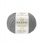 Włóczka 100% wełna GAZZAl WOOL 115 - 3304 j.popiel