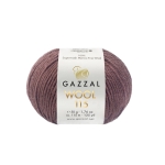 Włóczka 100% merino GAZZAL WOOL 3312 brąz