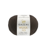 Włóczka 100% wełna GAZZAl WOOL 115 - 3313 czekolada
