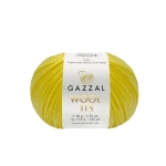 Włóczka 100% merino GAZZAL WOOL 3315 żółta