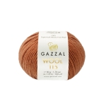 Włóczka 100% merino GAZZAL WOOL 3317 ruda