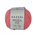 Włóczka 100% merino GAZZAL WOOL 115 3322 różowy