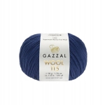 Włóczka 100% wełna GAZZAl WOOL 115 - 3331 granat