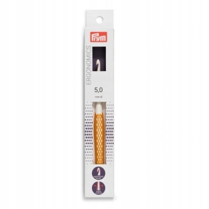 Szydełko Prym Ergonomics 5 mm 16 cm pomarańczowe