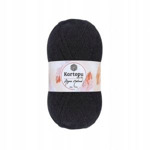Włóczka Kartopu Angora Natural - 940 - czarna