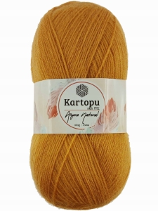 Włóczka Kartopu Angora Natural - 310 - szafranowy