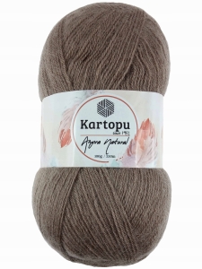 Włóczka Kartopu Angora Natural - 899 - jasny brązowy