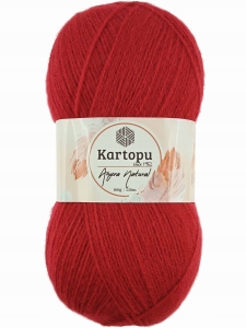 Włóczka Kartopu Angora Natural - 114 - czerwony