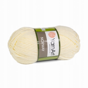 YarnArt włóczka Norway gruby akryl 100g Kremowa 851