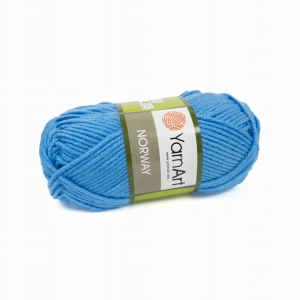 YarnArt włóczka Norway gruby akryl 100g Niebieska 224