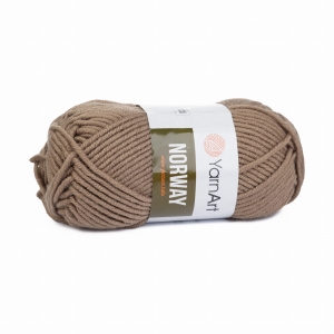 YarnArt włóczka Norway gruby akryl 100g Brąz 218