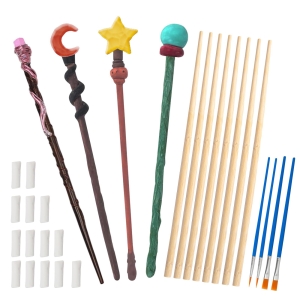 Zrób to sam czarodziejskie różdżki drewniane do udekorowania Zestaw