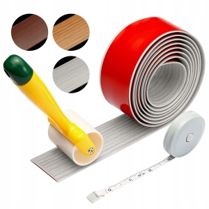 Listwa przejściowa samoprzylepna listwa progowa drzwiowa winylowa Szara 5x120cm