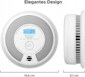 Czujnik dymu X-Sense SC07 alarm dźwiękowy EN14604 i EN50291