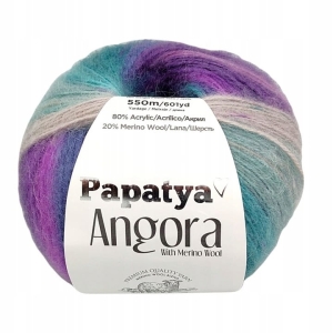 Włóczka PAPATYA ANGORA 63 wełna merino / 550m/100g 