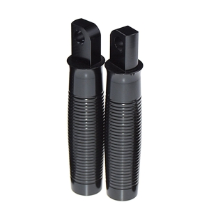 Motocyklowe podnóżki do stóp Czarne podnóżki motocyklowe CNC