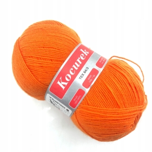 Włóczka Kocurek kolor oranż nr.43-2215