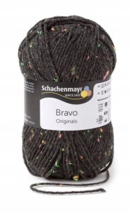 Włóczka Schachenmayr Bravo 8329 czern 133 m 50 g