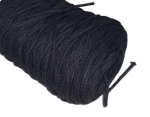 Sznur Bawełniany Włóczka z rdzeniem 100mb Czarny 2 mm