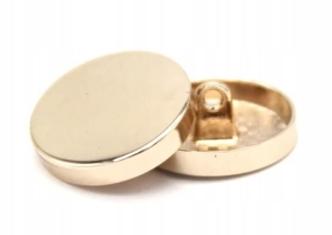 Guzik metalowy na stopce 10 mm złoty C 3986 (2szt)