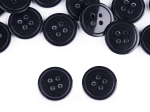 Guziki plastikowe 15 mm ( 20 szt ) Granatowe