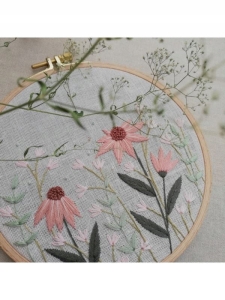 Zestaw Startowy do Nauki Haftowania - Jeżówka