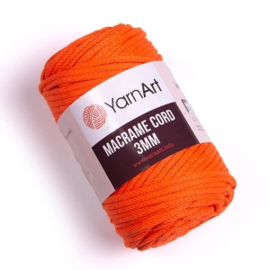 Sznurek Z RDZENIEM YarnArt Macrame Cord 3 mm Orange 800