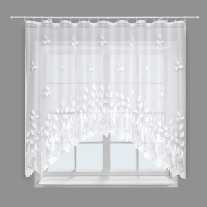 Firanka żakardowa 3831 - 160 / 300 - biała.
