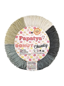 Włóczka PAPATYA DONUT Chunky 170g/196m kolorowa ombre 01