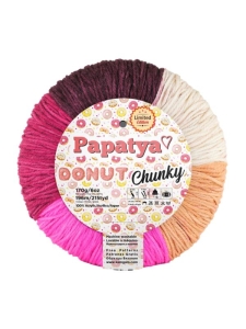 Włóczka PAPATYA DONUT Chunky 170g/196m kolorowa ombre 08