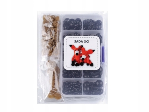 Zestaw oczek bezpiecznych do maskotek czarne 890116 - 142szt.