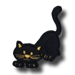 Aplikacja łatka na klej łata Kot Czarny nr 2 ( 1 szt) Naprasowanki