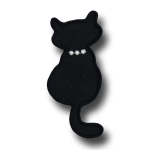 Aplikacja łatka na klej łata Kot Czarny nr 3 ( 1 szt) Naprasowanki