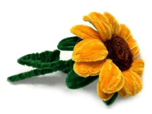 Druciki kreatywne florystyczne 10szt pomarańczowy 15 mm.