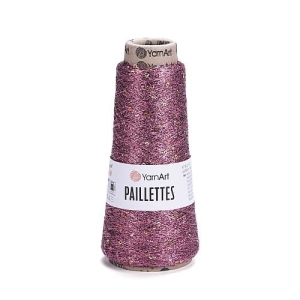 Włóczka kordonek nici YarnArt Paillettes 8004 różowy
