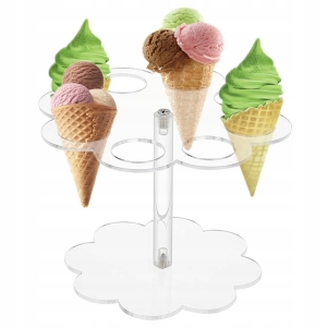 Stojaki wystawowe na lody Uchwyt na lody przezroczysty akryl