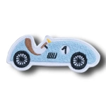 Aplikacja łatka na klej Samochód Retro Błękitny - 1szt.