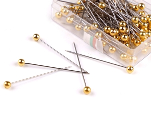 Szpilki ozdobne nierdzewne długość 38 mm ZŁOTE