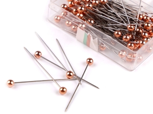 Szpilki ozdobne nierdzewne długość 38 mm MIEDZIANY