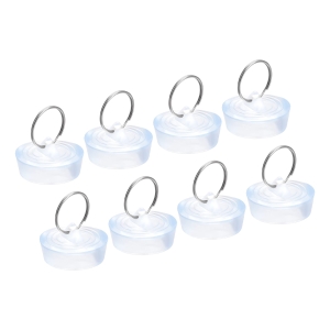 korek spustowy silikonowy przeźroczysty 8 sztuk 1-5/16" do 1-11/32