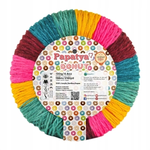 Włóczka PAPATYA DONUT 130g/198m kolorowa ombre 102