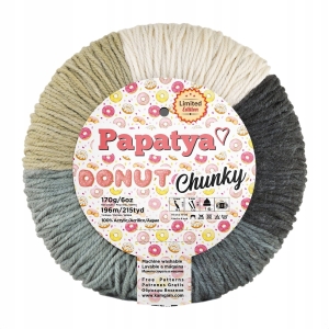 Włóczka PAPATYA DONUT CHUNKY 170g/196m kolorowa 01