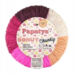 Włóczka PAPATYA DONUT CHUNKY 170g/196m kolorowa 08