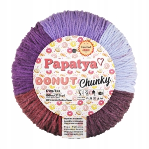 Włóczka PAPATYA DONUT CHUNKY 170g/196m kolorowa 06