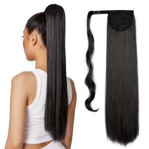 Treska włosy długie syntetyczne CZARNE 1B Teruntrue 60 cm HXF290