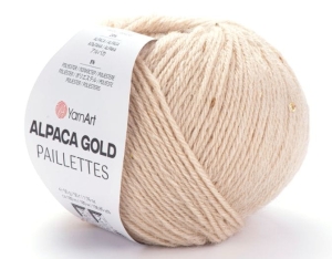 Włóczka YarnArt ALPACA GOLD Paillettes alpaca/cekin kol.9302