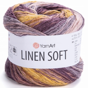 Włóczka YarnArt Linen Soft / 100 g / len wiskoza bawełna / 7415 / mix